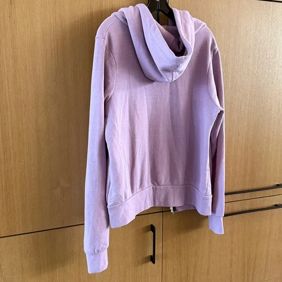 Aviator Nation 5 STRIPE Zip HOODIE Jacket Purple / MAUVE NEON colors Size Small - Picture 10 of 10